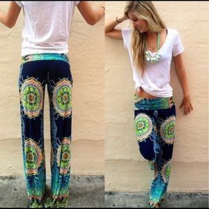 Vicabo | Bohemian Print Pants, size XL